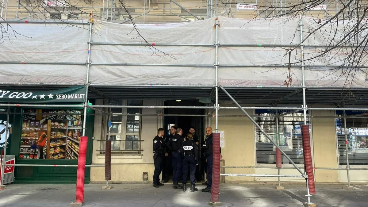 Immeuble parisien où Alexandra a été retrouvée morte